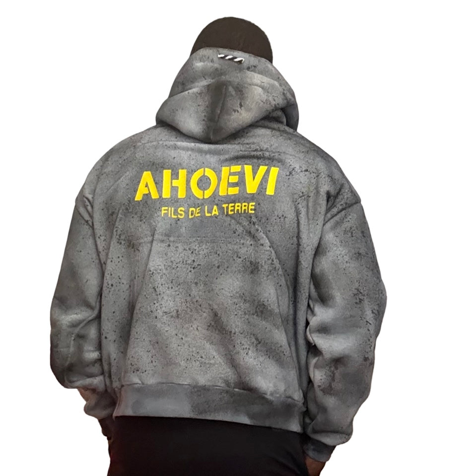 Fils De La Terre AHOEVI logo runner hoodie