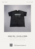 AHOEVI Logo Vintage acid washed t-shirt
