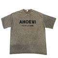 AHOEVI Logo Vintage acid washed t-shirt